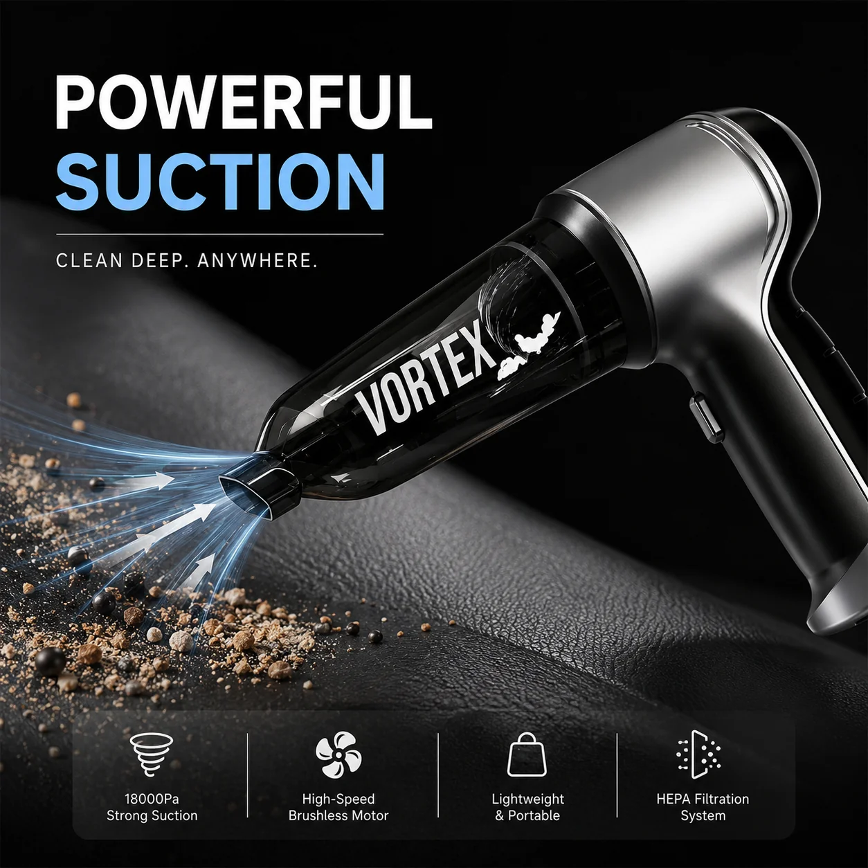 Wireless Powerful Car Vacuum Cleaner