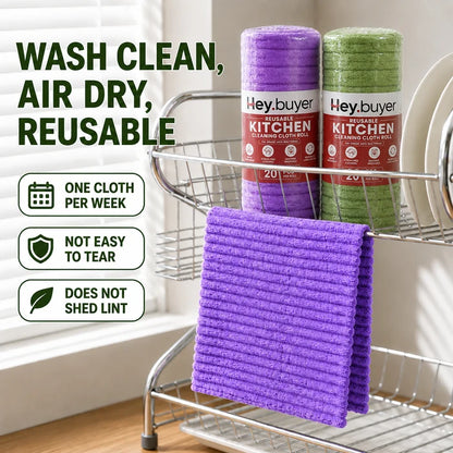 Reusable Kitchen Cleaning Cloth Roll