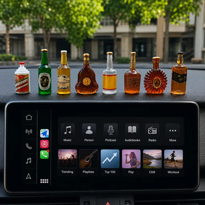 Mini Bottle Dashboard Ornaments ( RANDOM DESIGN )