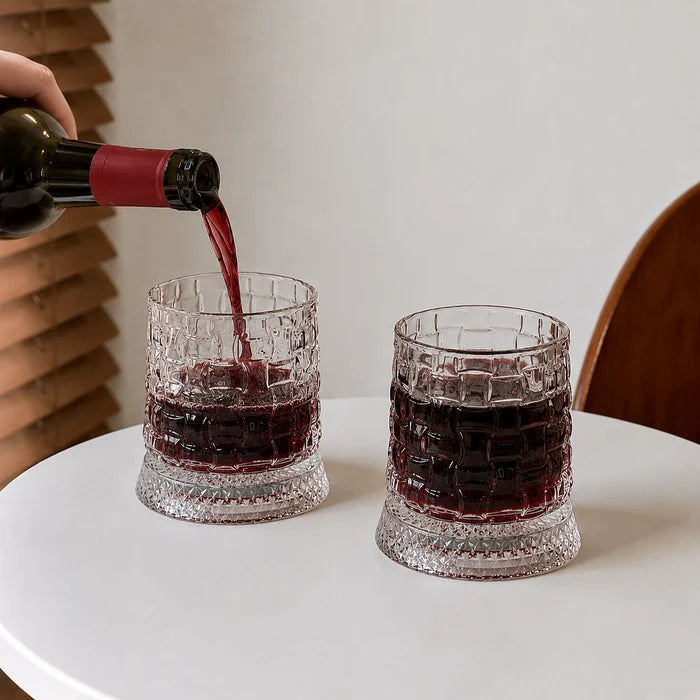 Mesmerizing Rotating Base Glasses