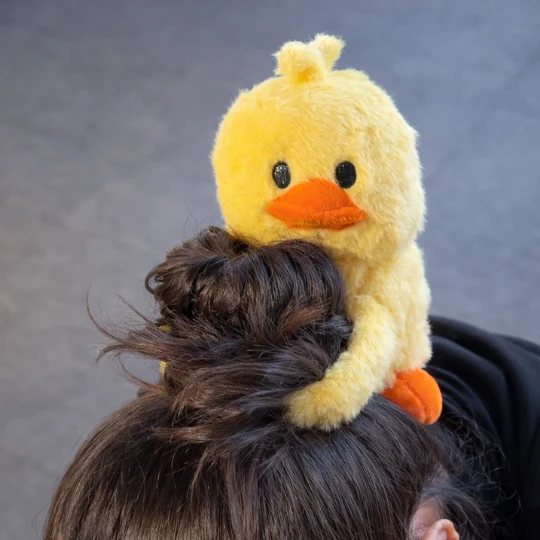 Cute Duck Plush Hair Clip
