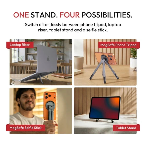 Echoness™ 3 in 1 Aluminium maglock stand