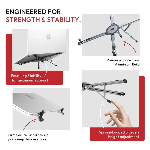 Echoness™ 3 in 1 Aluminium maglock stand