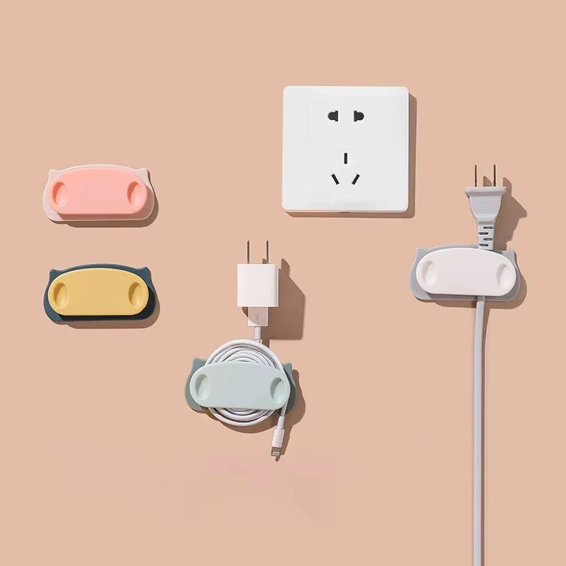 Plug Holder Clips with Self-Adhesive Pad