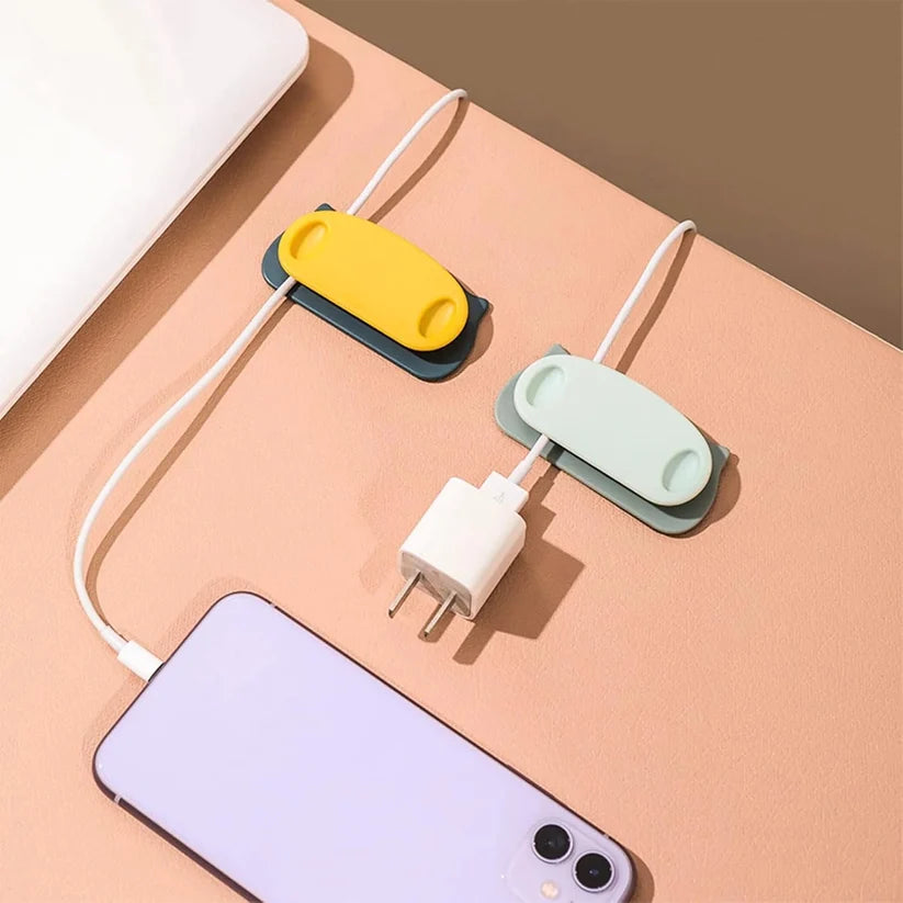 Plug Holder Clips with Self-Adhesive Pad