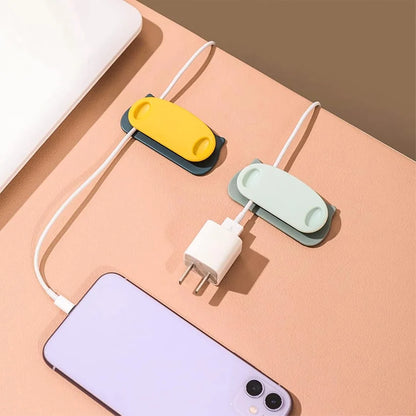 Plug Holder Clips with Self-Adhesive Pad