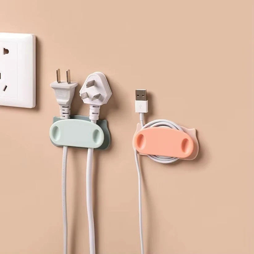 Plug Holder Clips with Self-Adhesive Pad